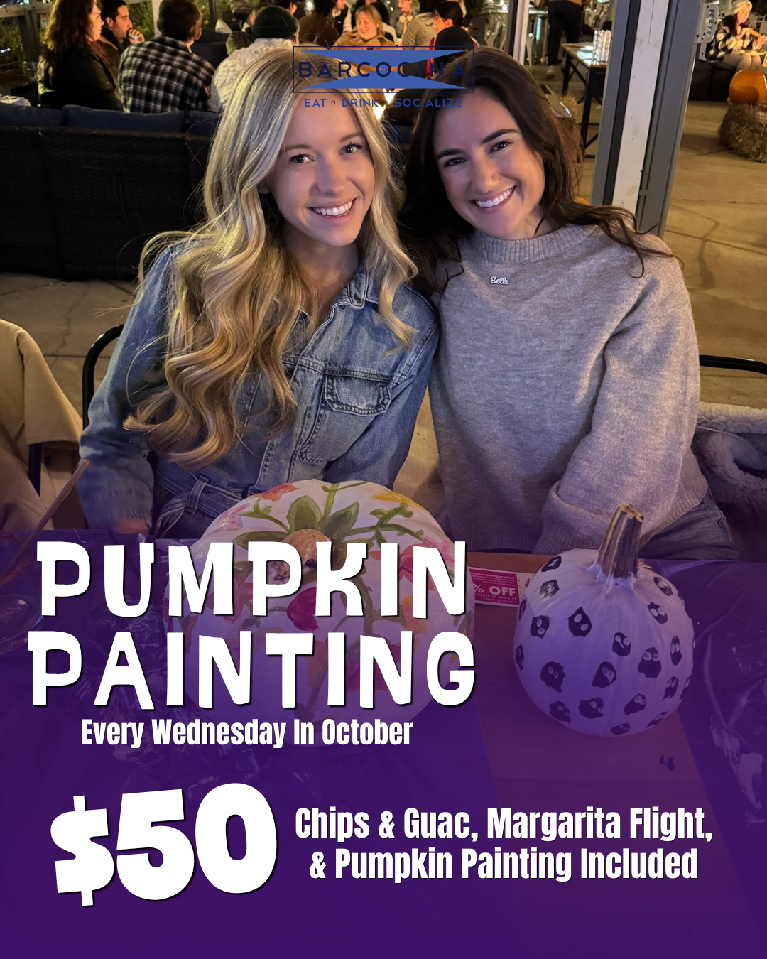 Pumpkin Painting @ Barcocina Every Wednesday!