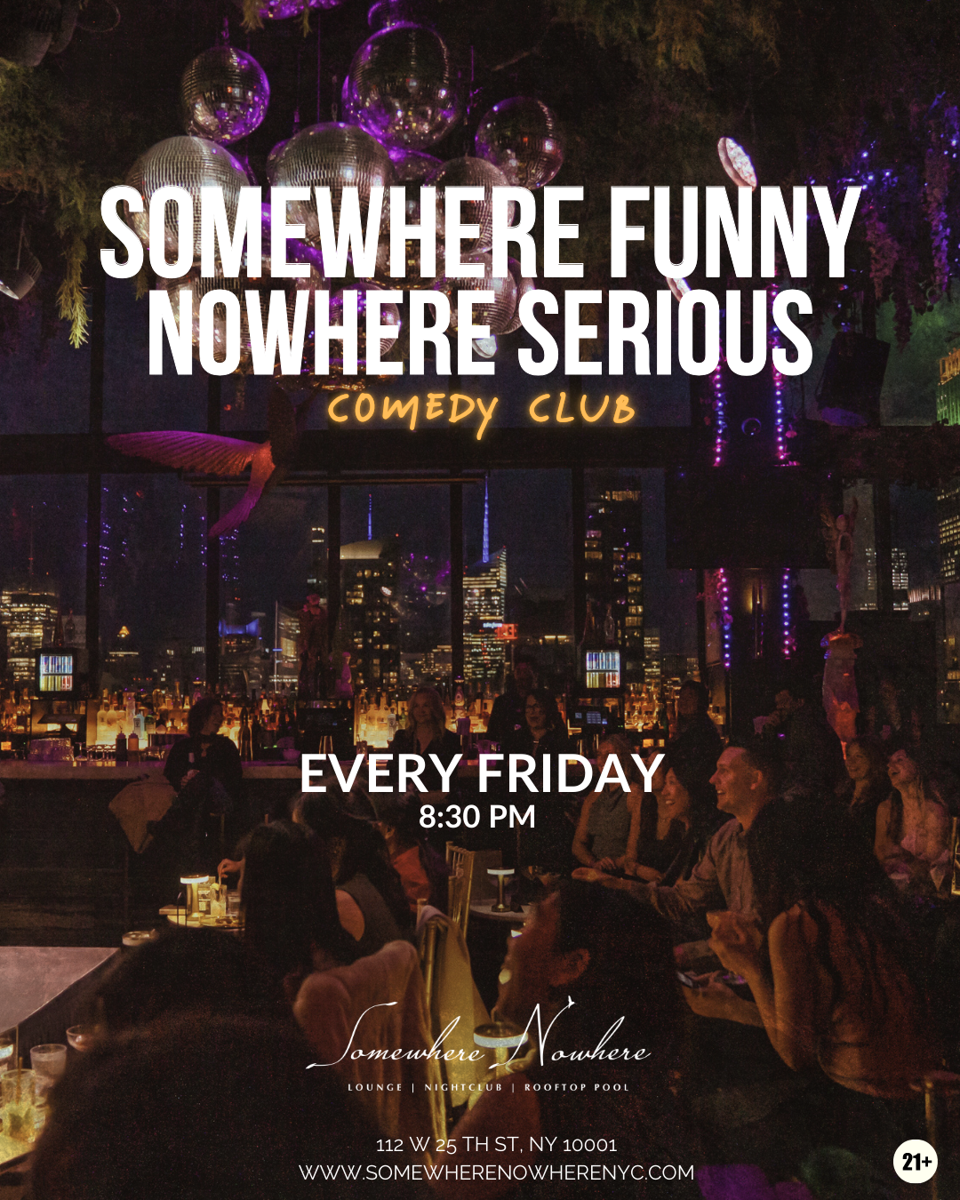 SOMEWHERE FUNNY, NOWHERE SERIOUS!