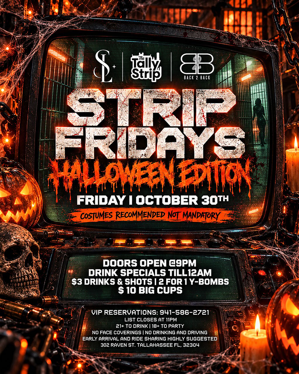 BACK2BACK x SELCT PRESENTS: STRIP FRIDAYS - TALLOWEEN WEEKEND
