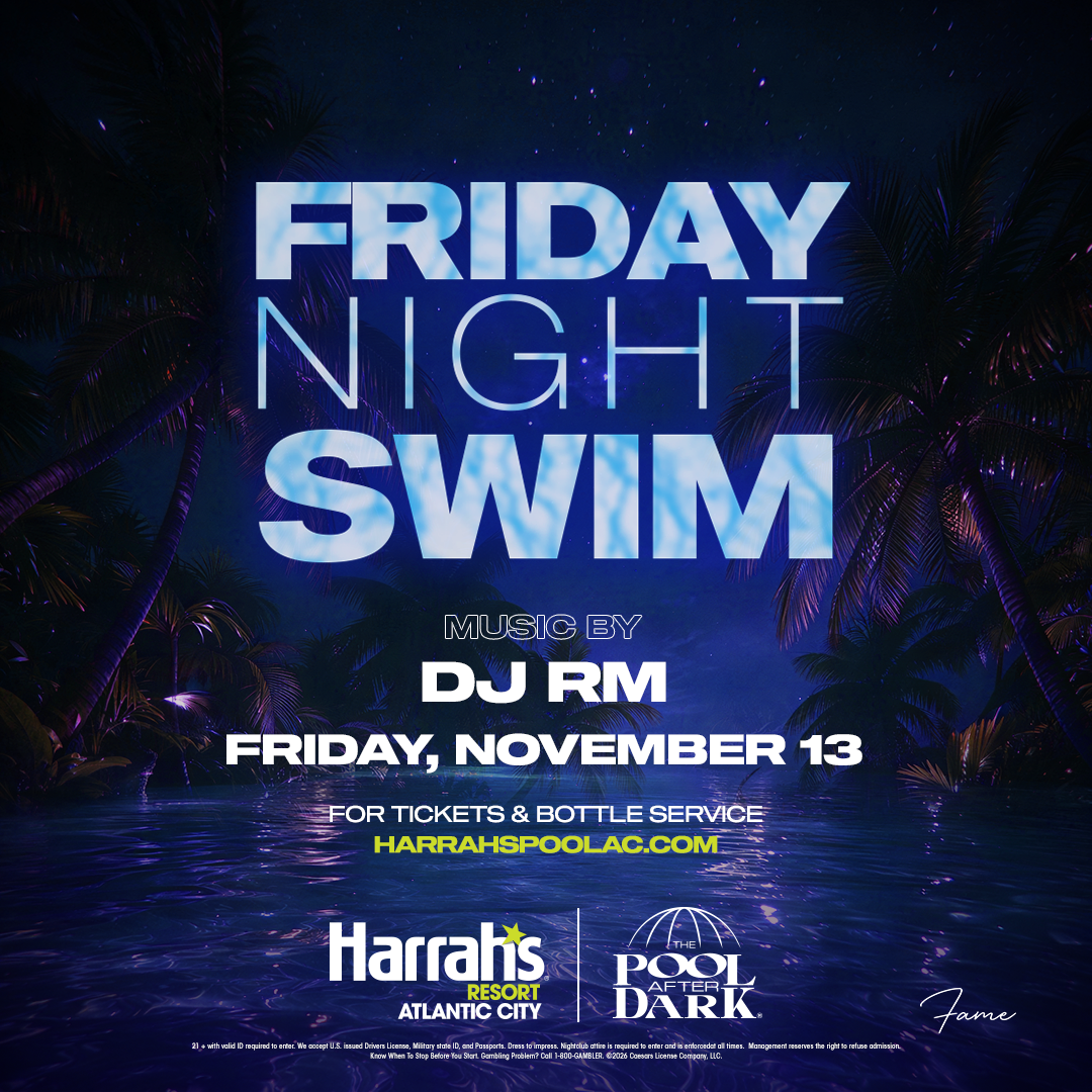 Friday Night Swim at The Pool After Dark Atlantic City | Pool Party