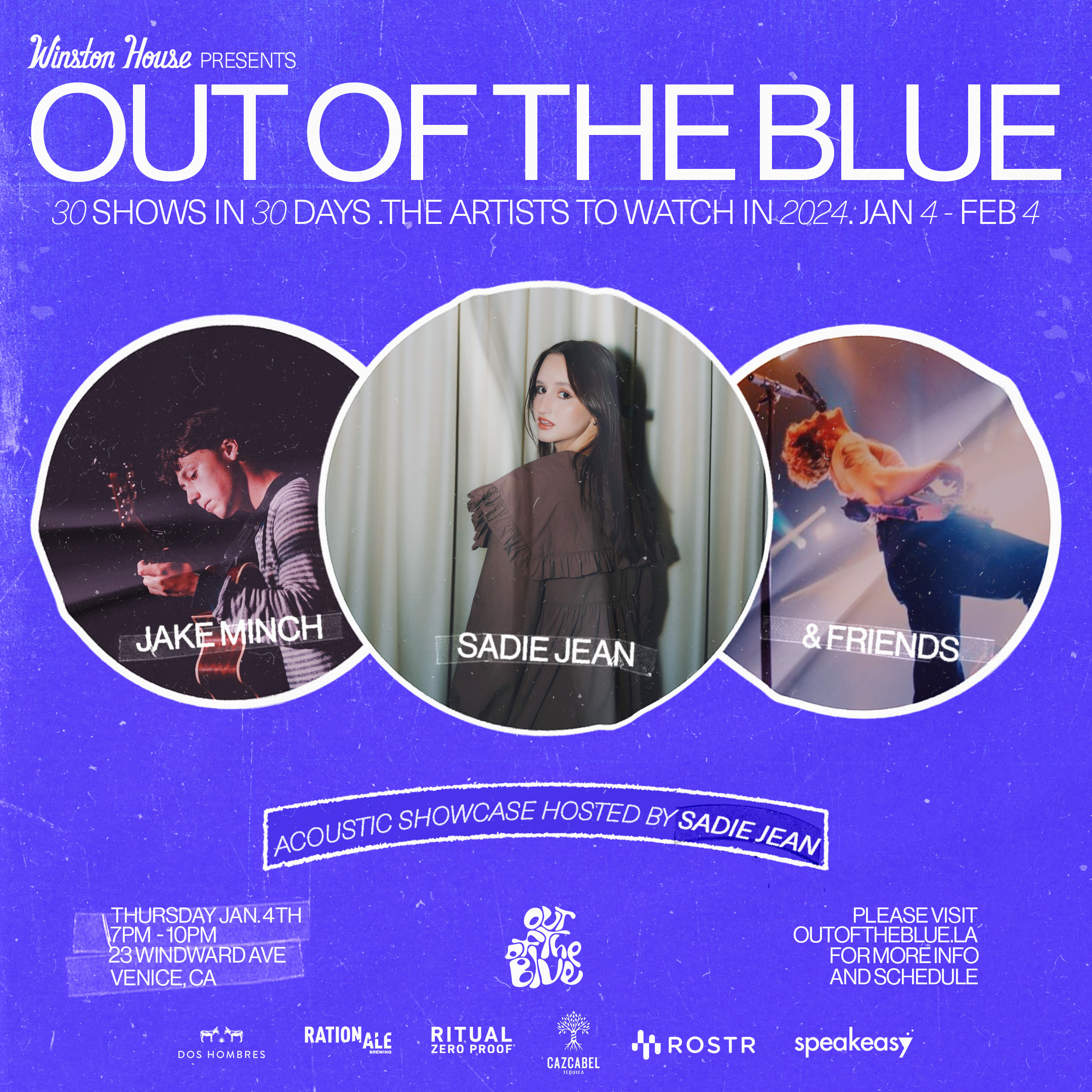 Out Of The Blue: Sadie Jean w/ Jake Minch & Friends
