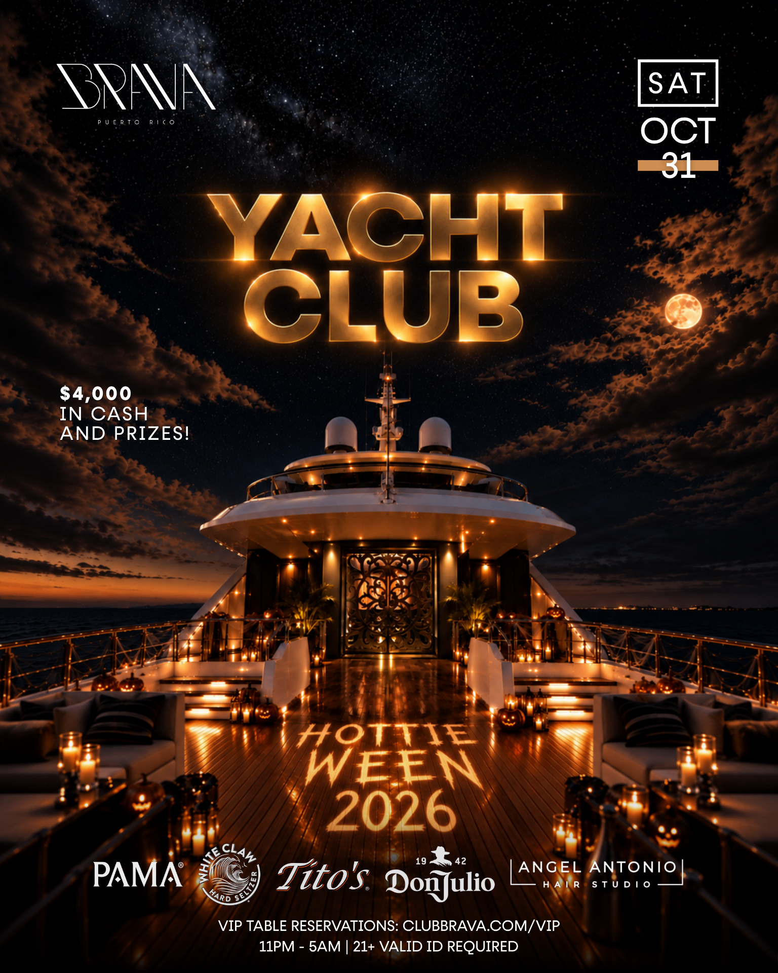 Hottieween 2026: Yacht Club