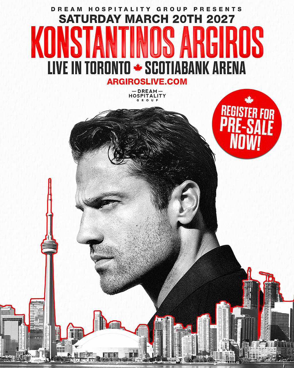 Konstantinos Argiros Live @ SCOTIABANK ARENA