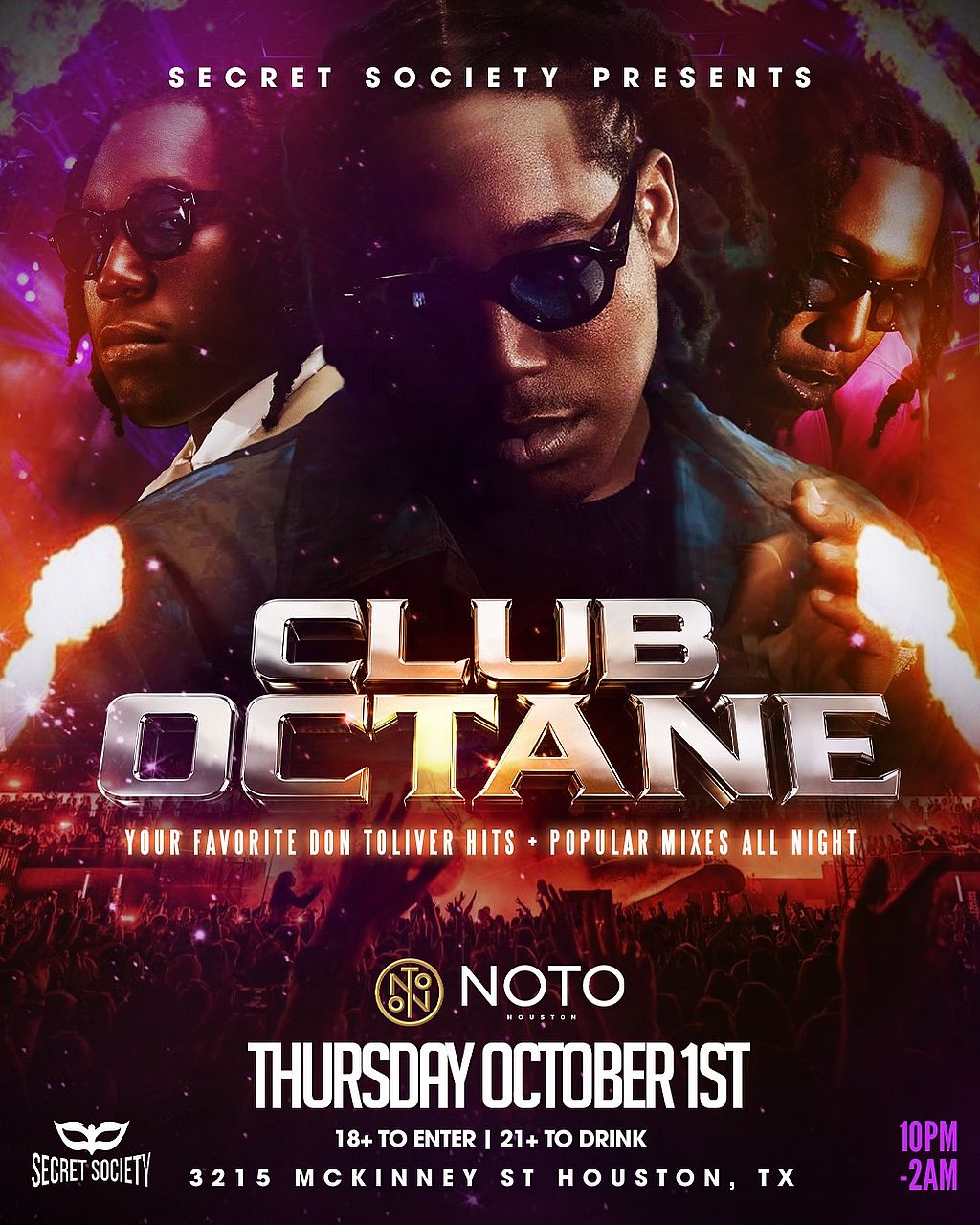 Club Octane: Your Favorite Don Toliver Hits + Popular Mixes All Night