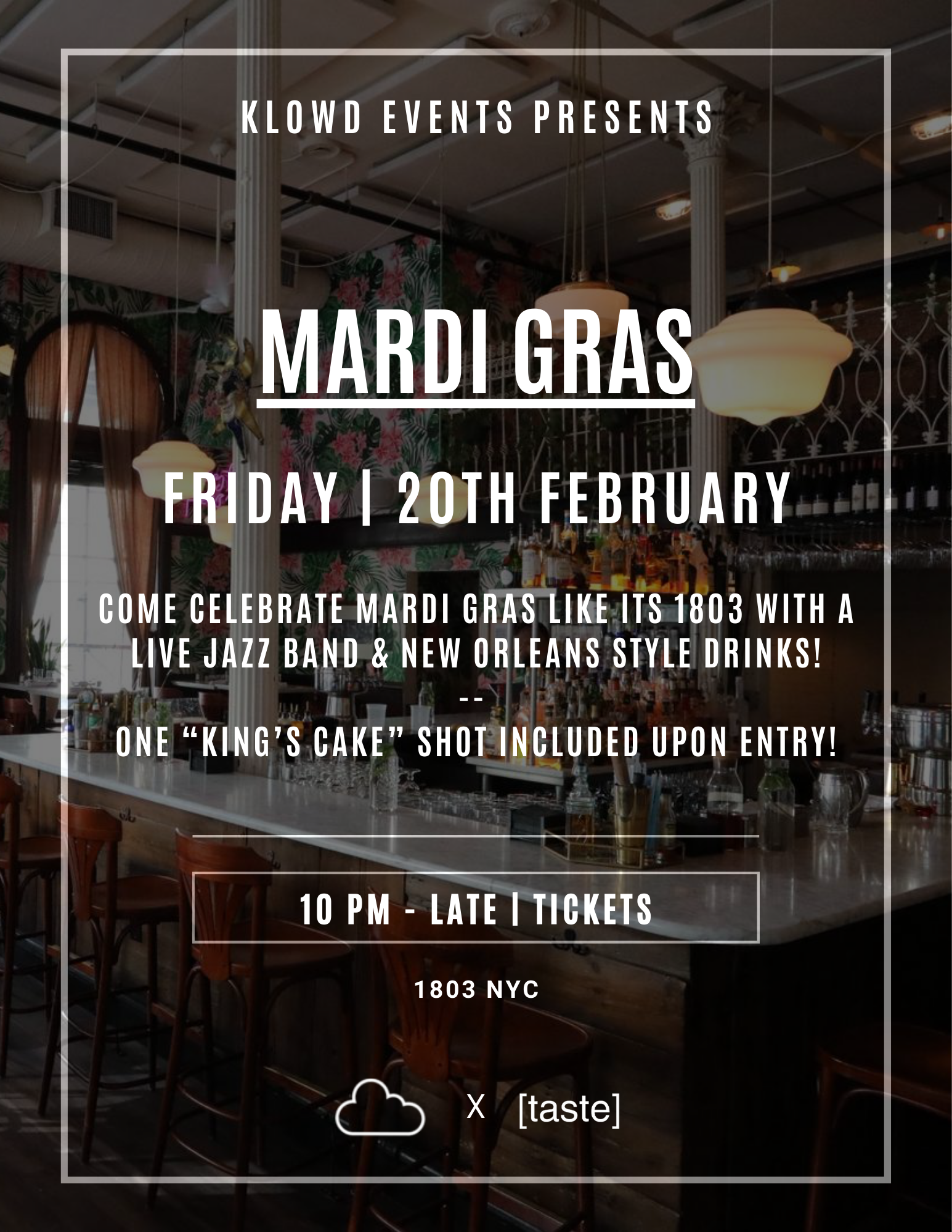 MARDI GRAS @ 1803