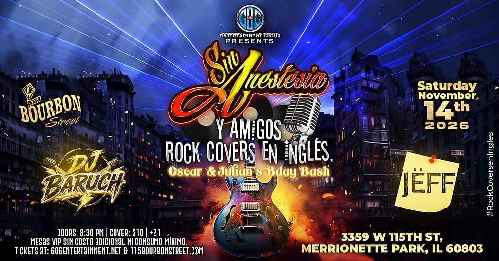 Sin Anestesia at 115 Bourbon Street