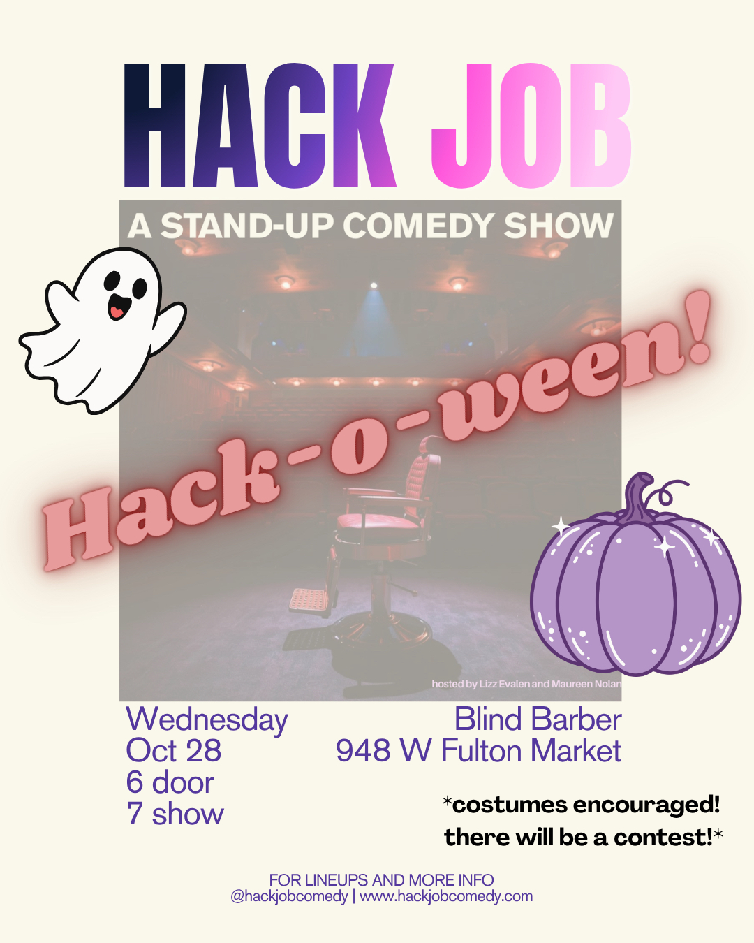 Hack Job presents Hack-o-ween! A stand up comedy show