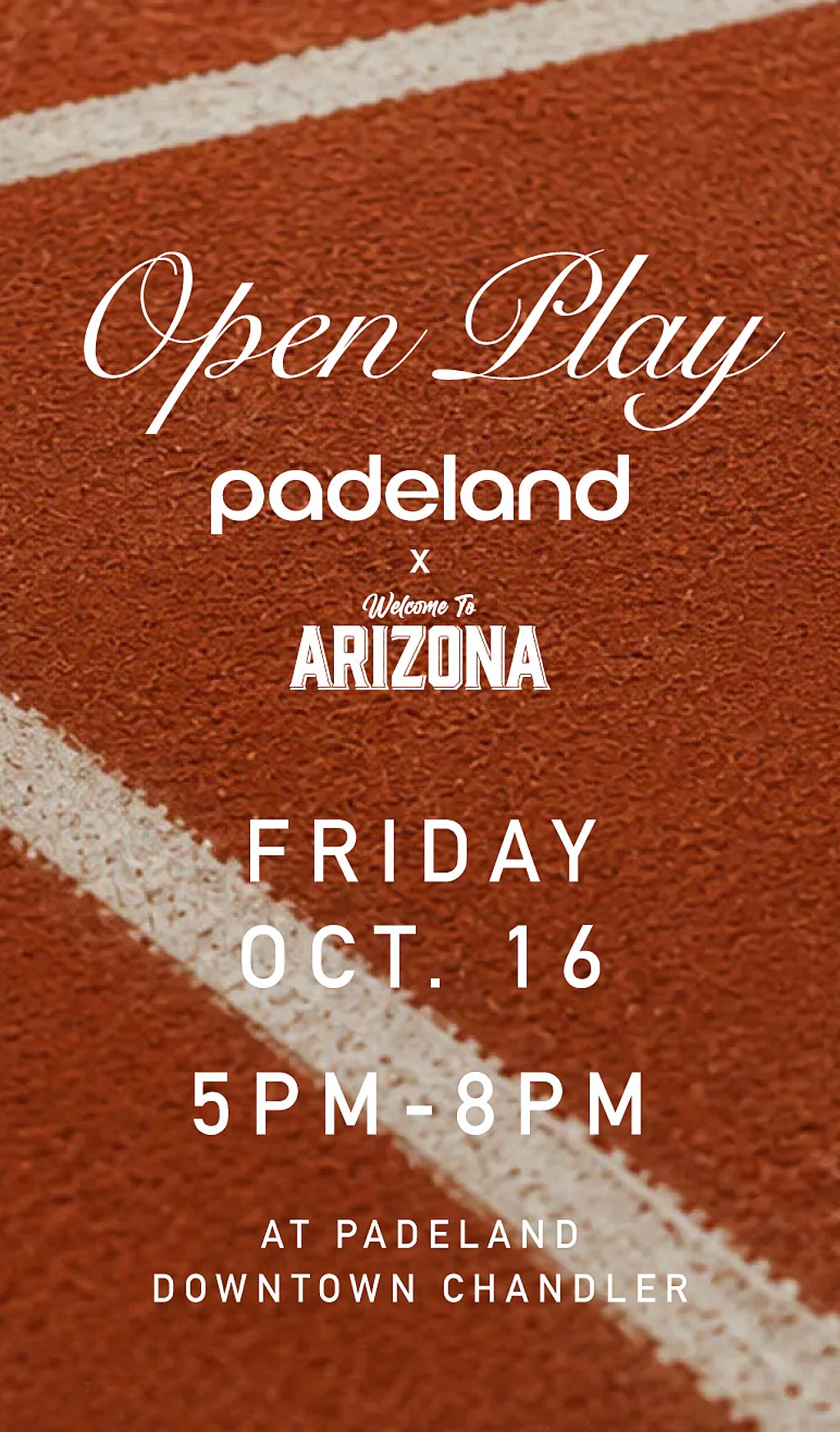 Padeland Open Play Series Presented By Welcome to Arizona 10.30.26