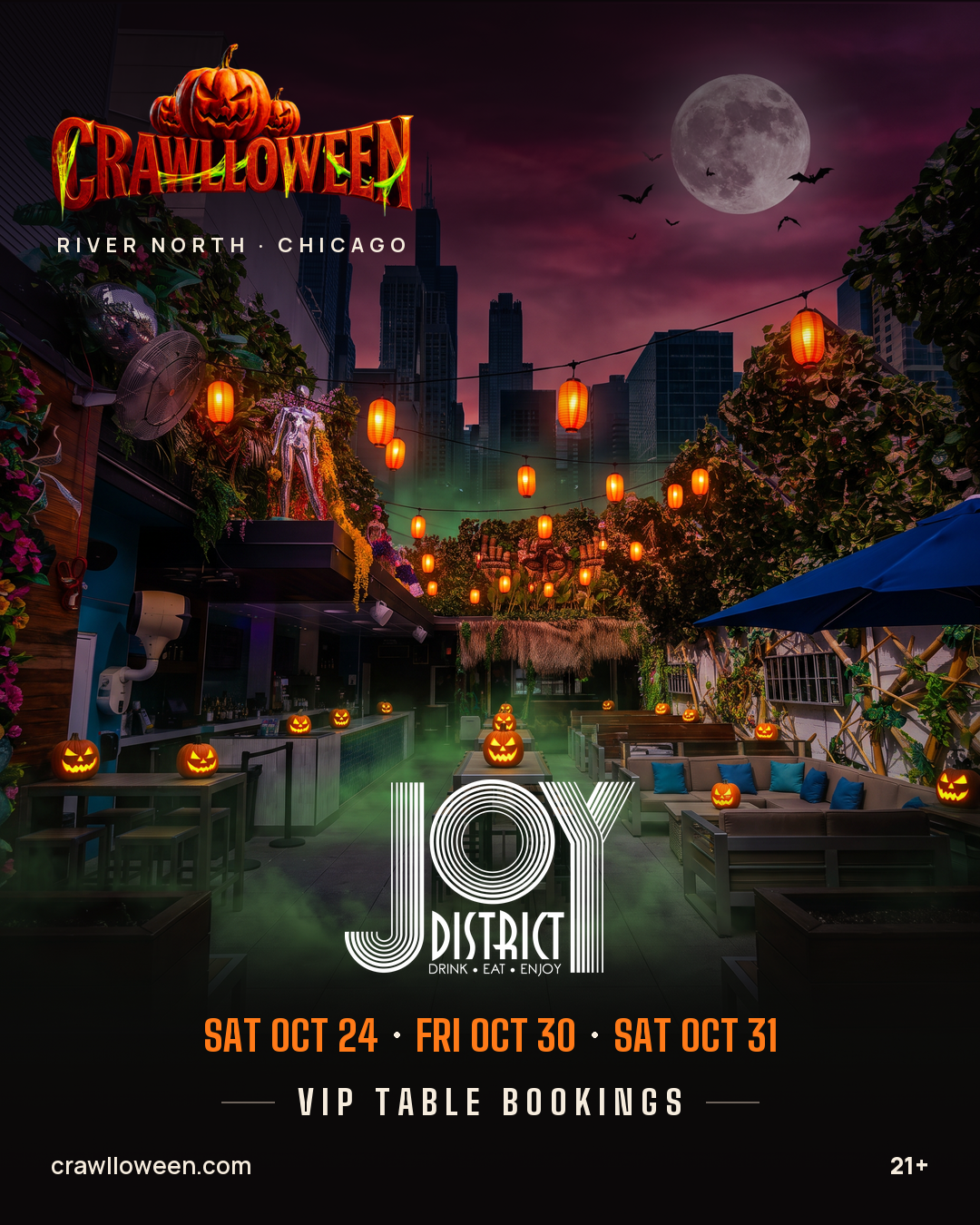 CRAWLLOWEEN VIP Tables