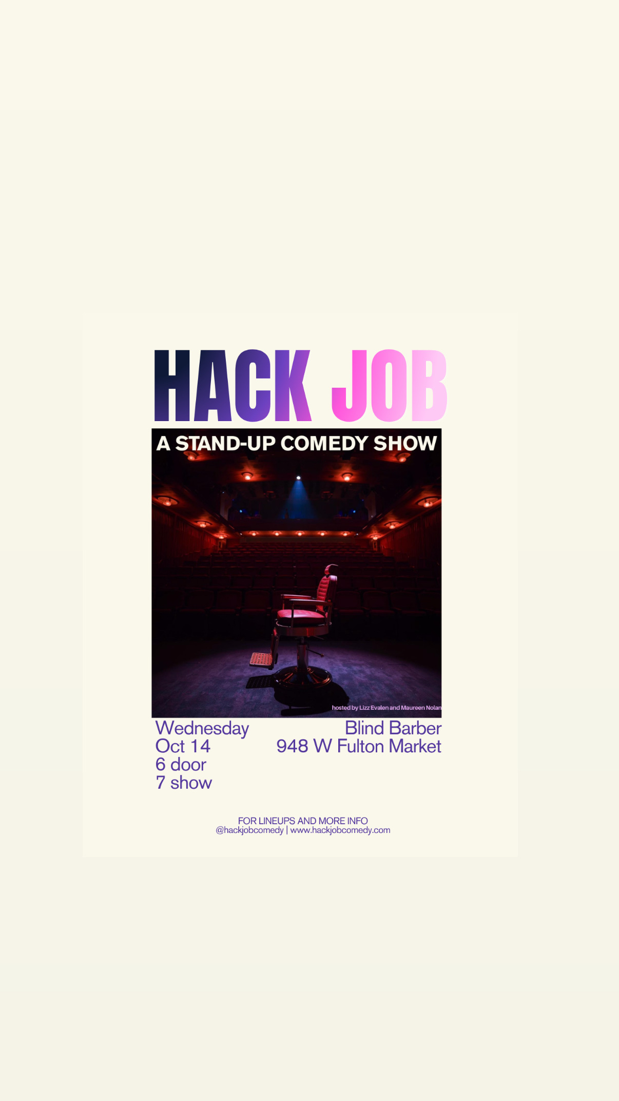 HACK JOB Live Comedy Show