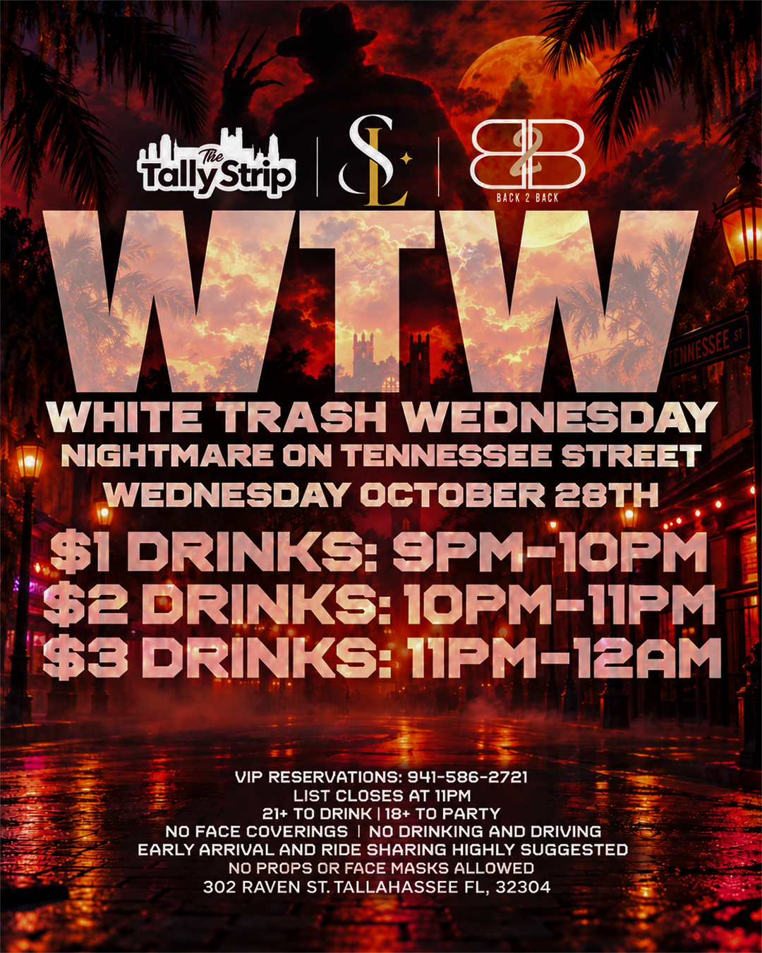 Back2Back x Selct present : WTW NIGHTMARE ON TENNESSEE ST