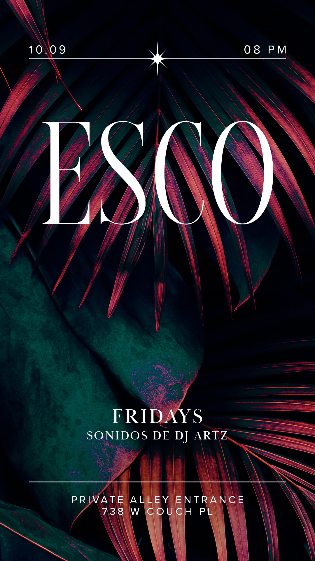ESCO FRIDAYS with DJ ARTZ