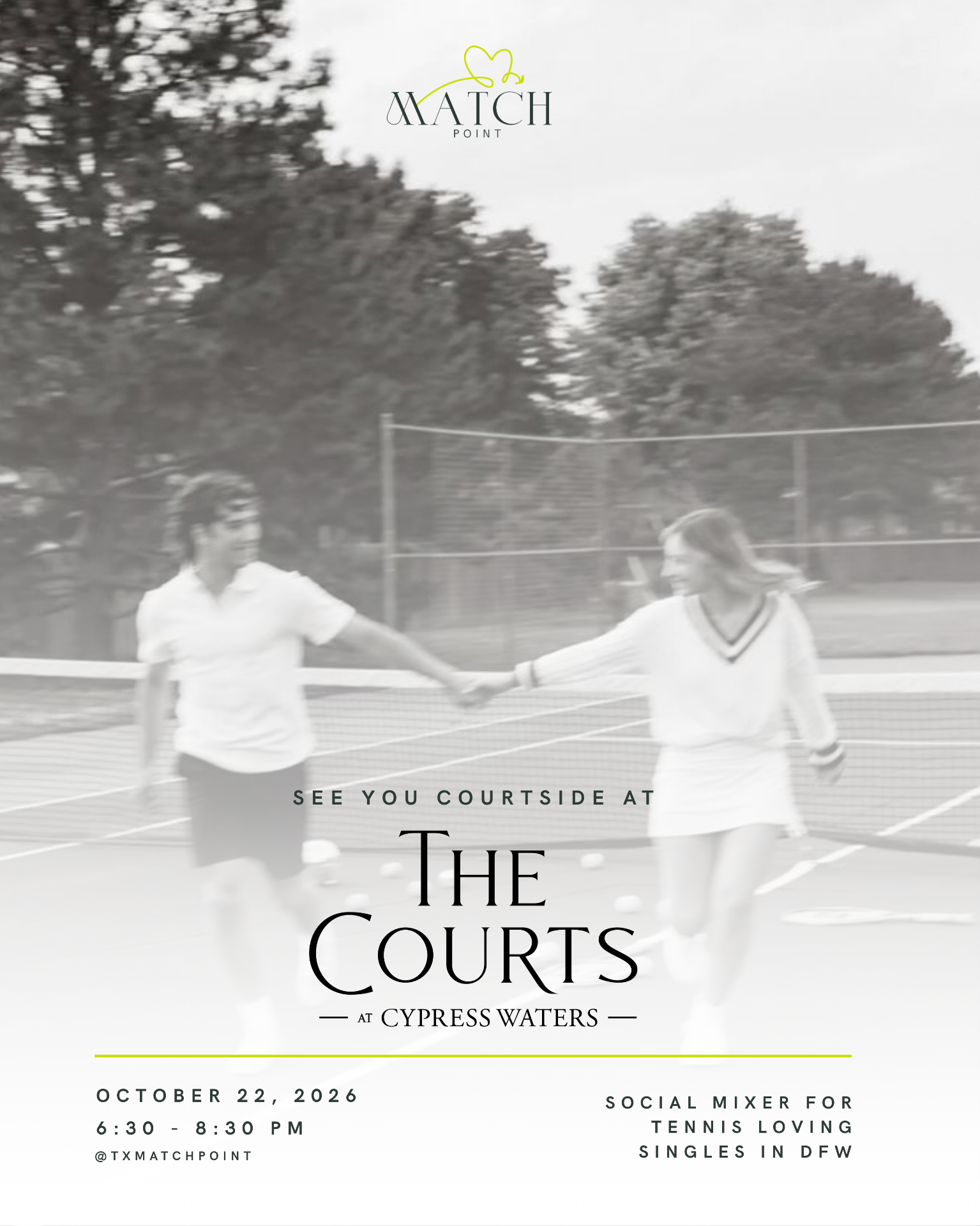 Match Point x The Courts Singles Tennis Mixer