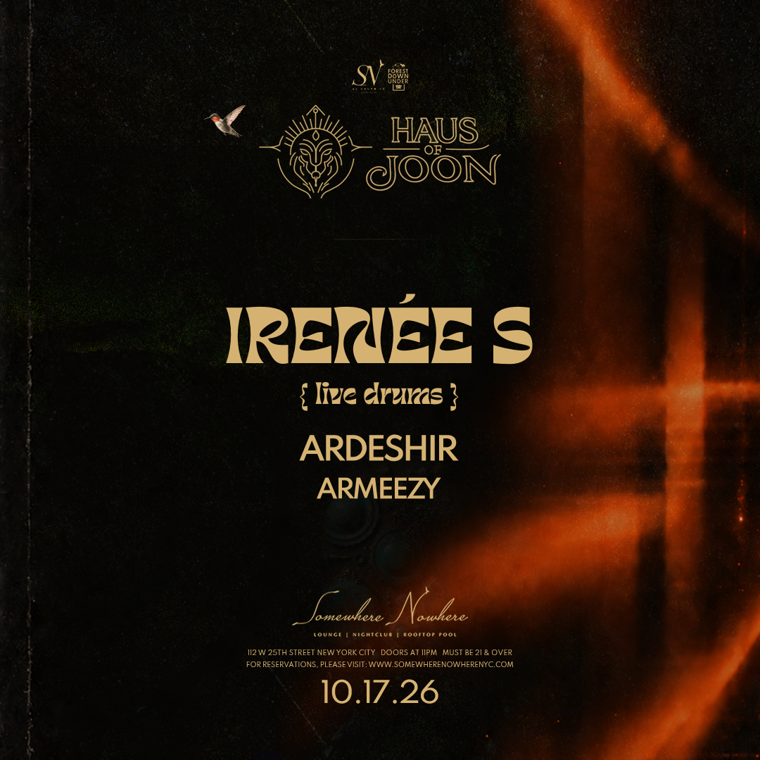 Haus of Joon Presents: Irenee S Live Drums & DJ Set Afro, Tech Latin/Arabic, Melodic Hous | NYC