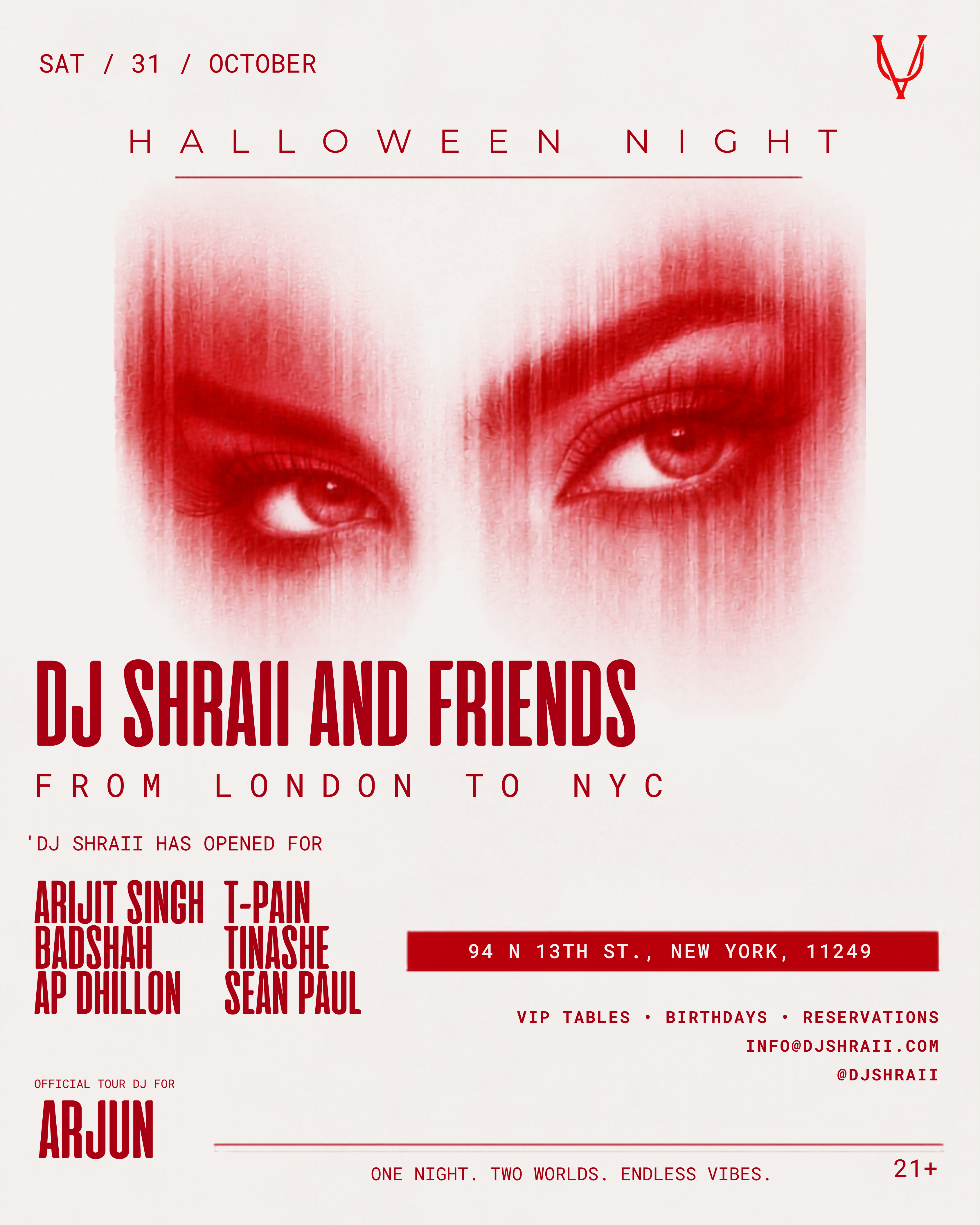 Halloween Night: DJ Shraii and Friends, From London to NYC - South Asian event